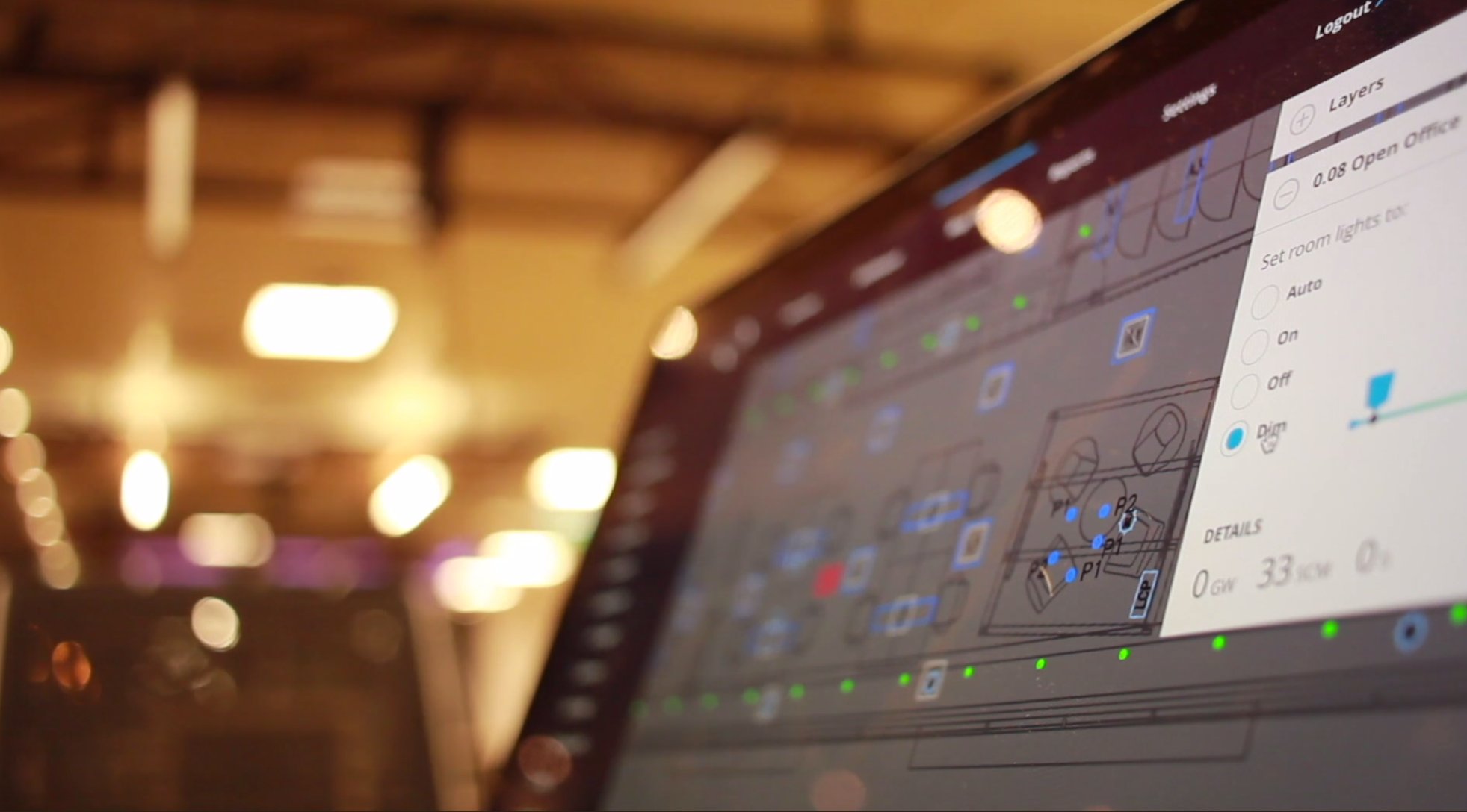 Smart lighting control interface